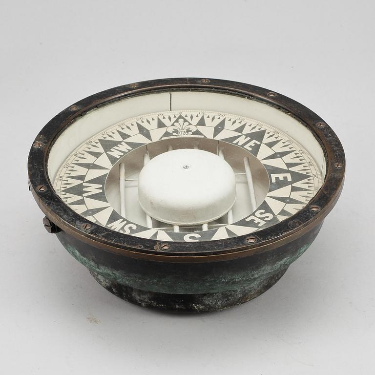 SKEPPSKOMPASS, John E Hand&sons, Philadelphia, 1800-tal.