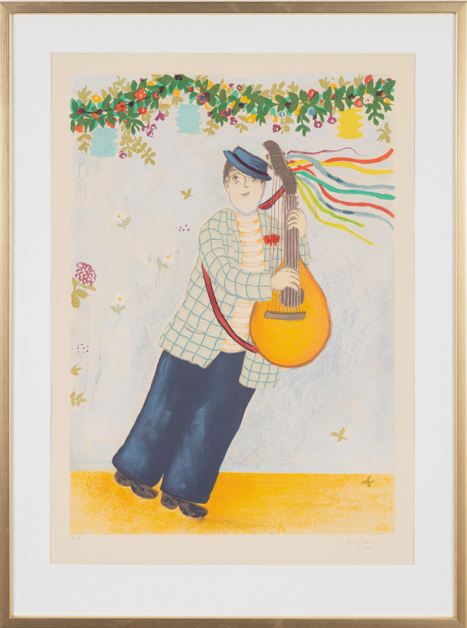Lennart Jirlow, lithograph in colours, 1976, signed EA.