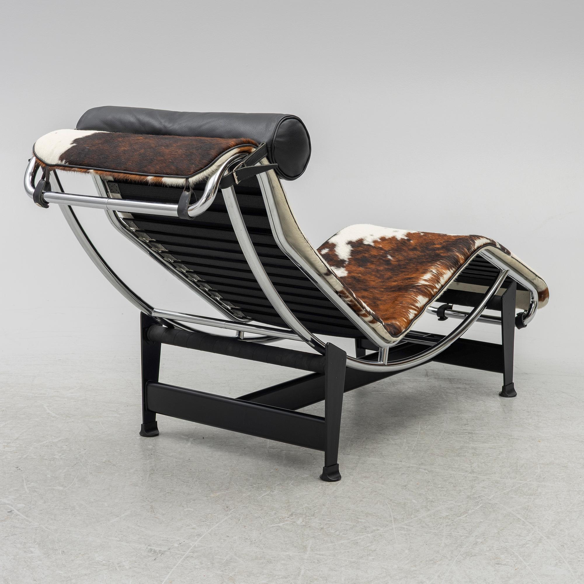 Le Corbusier (Charles-Édouard Jeanneret), Charlotte Perriand, a 'LC4' reclining chair, Cassina, Italy.