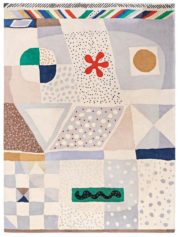 Josef Frank, a carpet, 'Matta nr 1', hand-tufted, Svenskt Tenn and Kasthall, c 350 x 260 cm.