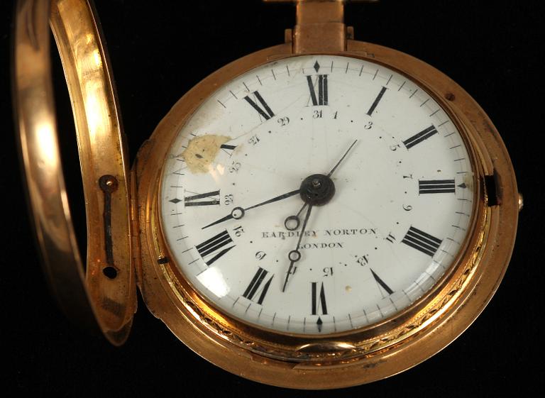 HERRFICKUR, 18K guld, Eardley Norton England, ca 1790.