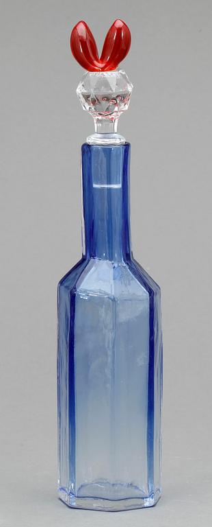 KARAFF, glas, "Puteli", Oiva Toikka, Nuutajärvi, Notsjö, Finland, 1970-tal.