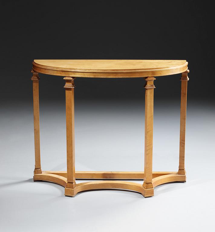 An Axel-Einar Hjorth 'Caesar' birch console table by NK Swden 1930's.