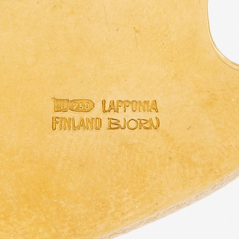 Björn Weckström collier 18K guld med turmalinstavar "Arctica" för Lapponia.