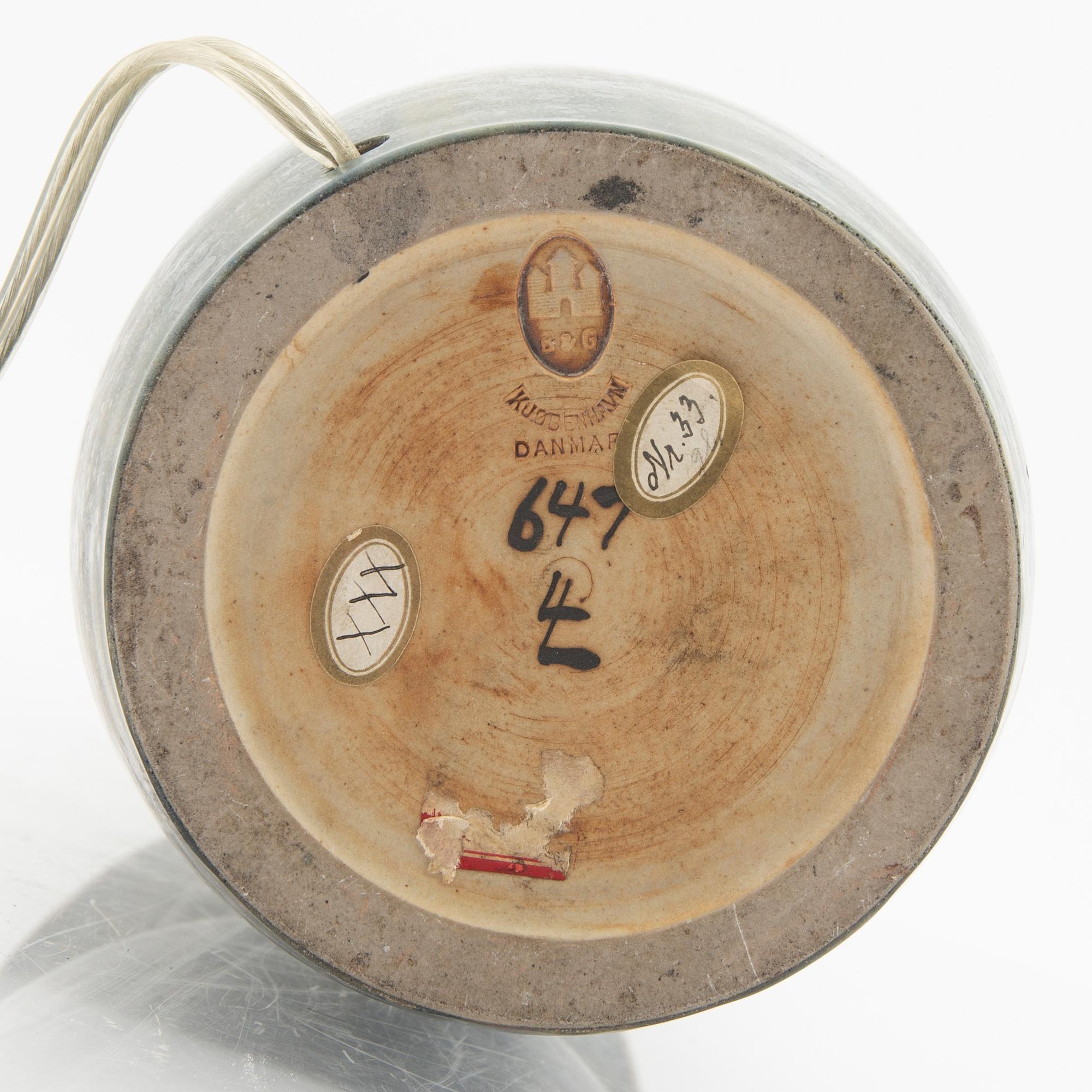 A porcelain table lamp by Bing & Gröndahl from the 1920's.