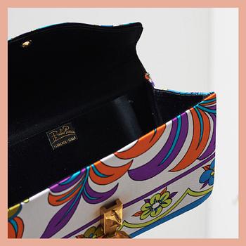 BLOUSE & CLUTCH, Emilio Pucci, size 14.