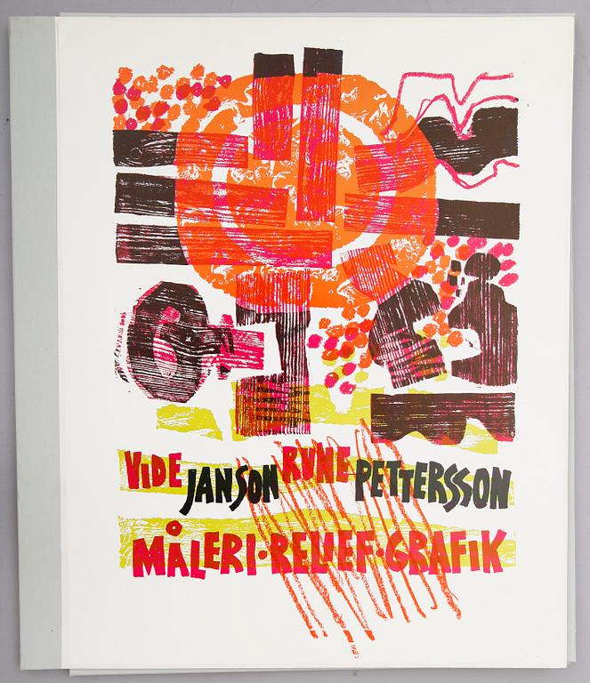 MAPP, 4 st färgträsnitt av Vide Jansson och Rune Pettersson,
signerade, numrerade 3/125.