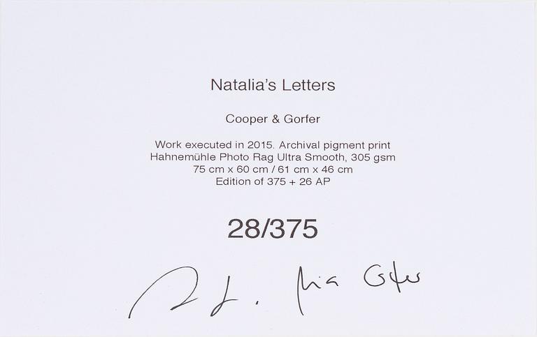 Cooper & Gorfer, archival pigment print, signerad 28/375 verso.