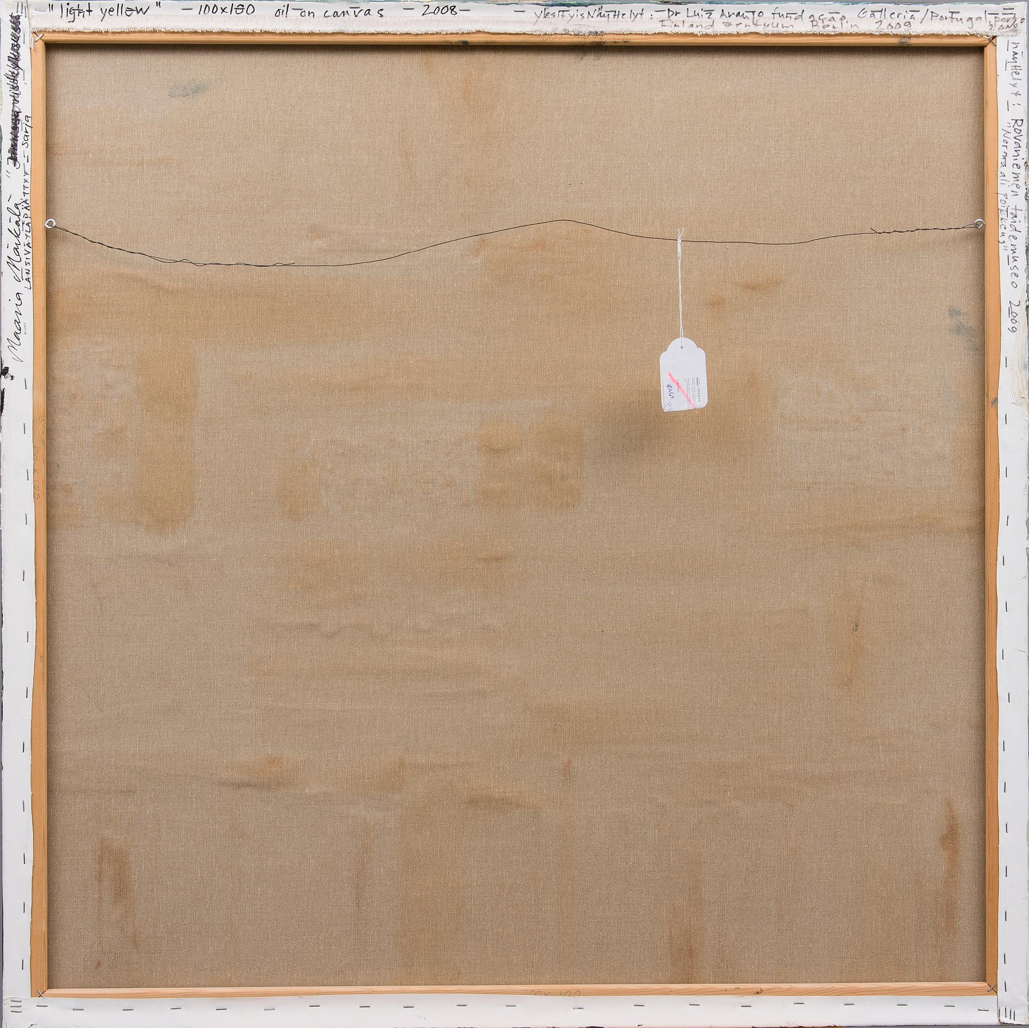 MAARIA MÄRKÄLÄ, "SARJASTA LÄNSIVÄYLÄ PÄÄTTYY - LIGHT YELLOW".