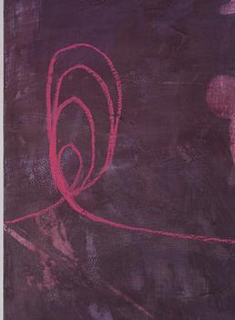 Jette L Ranning, signed and dated 2002 verso. Triptych. Oil on canvas.