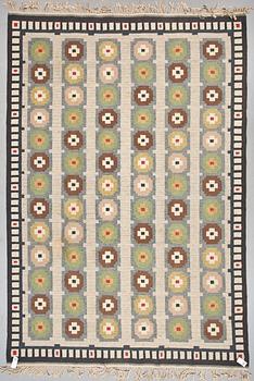 CARPET. Flat weave. 356 x 242,5 cm. Sweden 1940's-1960's.