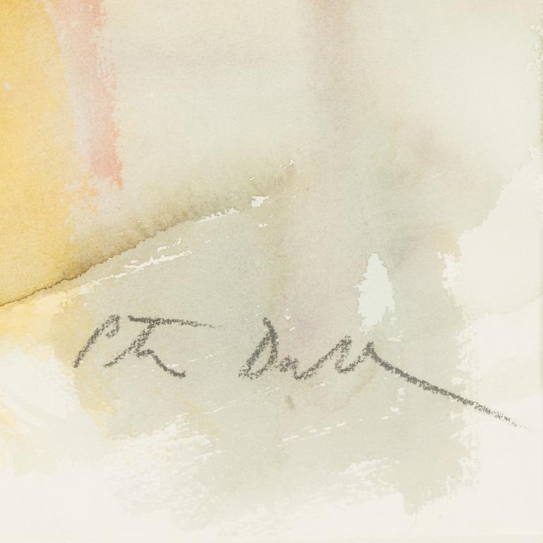 Peter Dahl, watercolour, signed Peter Dahl.