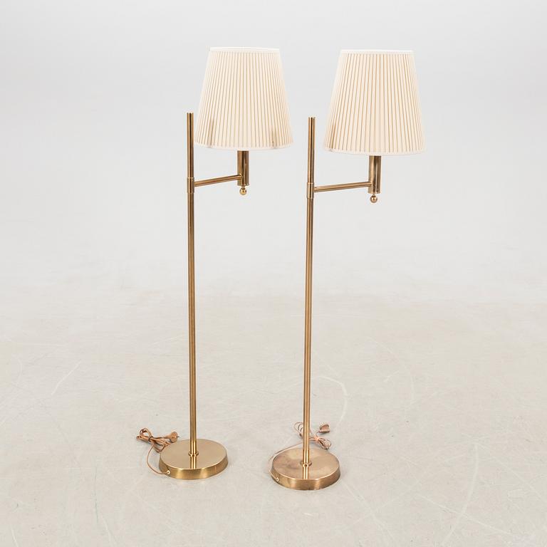 Floor lamps, a pair of Bergbom's model G018, late 20th century.