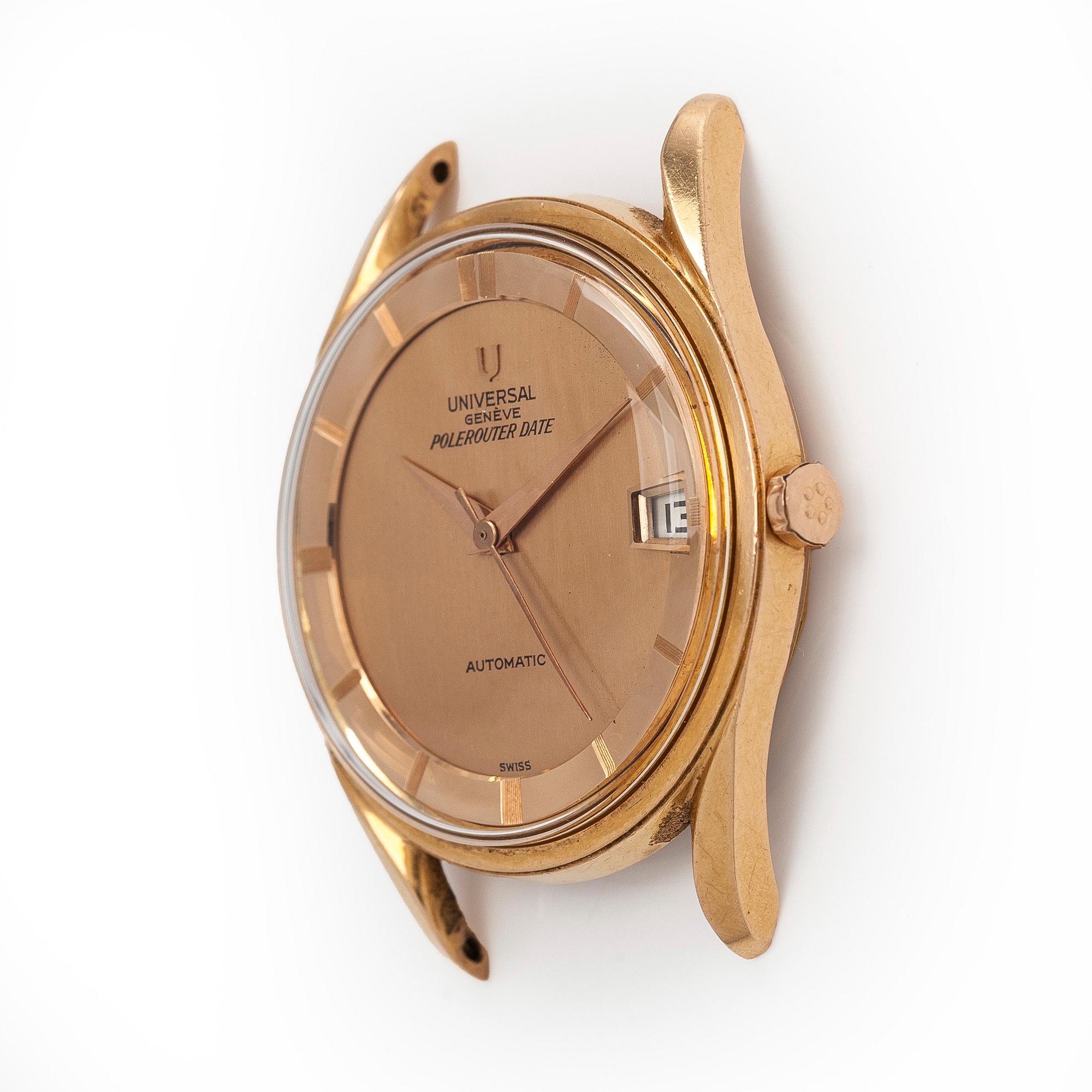 Universal, Polerouter Date, rannekello, 34 mm.