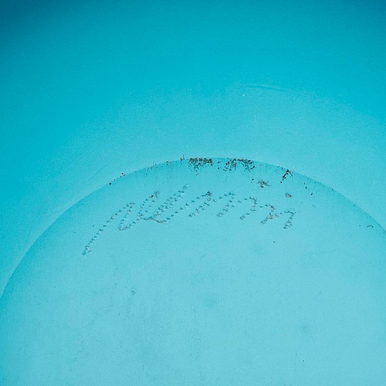 Cup and plates, 3 pieces, Venini, Murano, Italy, second half of the 20th century.