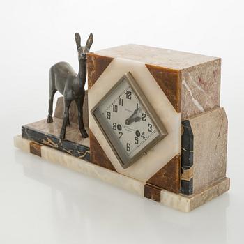 Pöytäkello, Art Déco, Ranska, 1930-luku.