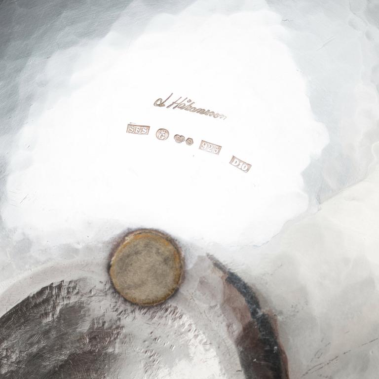 Lars Håkansson, a sterling bowl, Konstindustriskolan, Göteborg 1978.