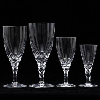 GLASSERVIS, 42 delar, "Carina", Ingeborg Lundin, Orrefors.