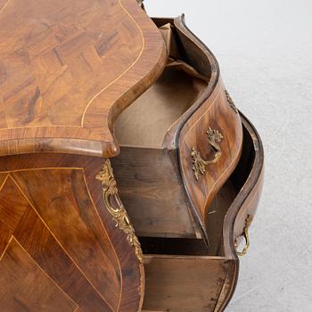 A Rococo chest of drawers, 18th century.