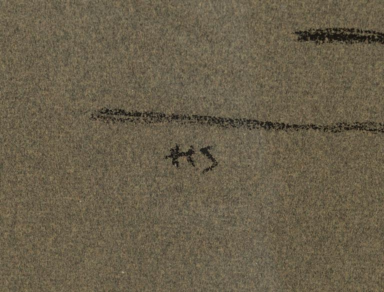 HELENE SCHJERFBECK, litograph, signed in the print, stamped Gösta Stenman a tergo.