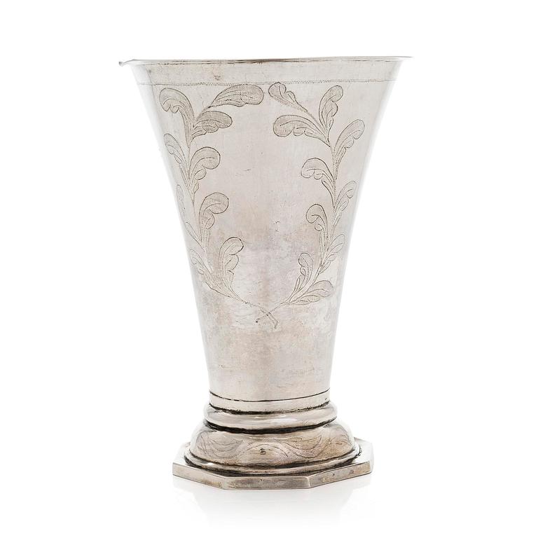 A Finnish silver cup, maker's mark of Carl Anders Berg, Vasa Finland 1820.