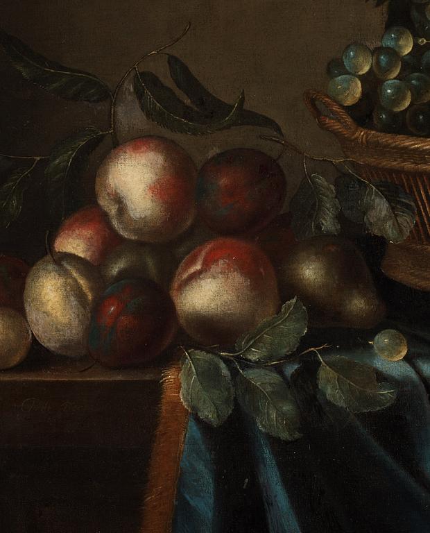 Gillis Gillisz. de Bergh, Still Life with Fruits and Butterfly.