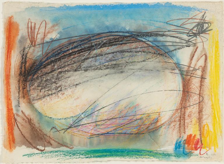 Jan Naliwajko, mixed media on paper, signed and dated 1989.