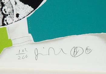 Jamie Reid, serigraph in color signed and numbered 103/200 dated 97.