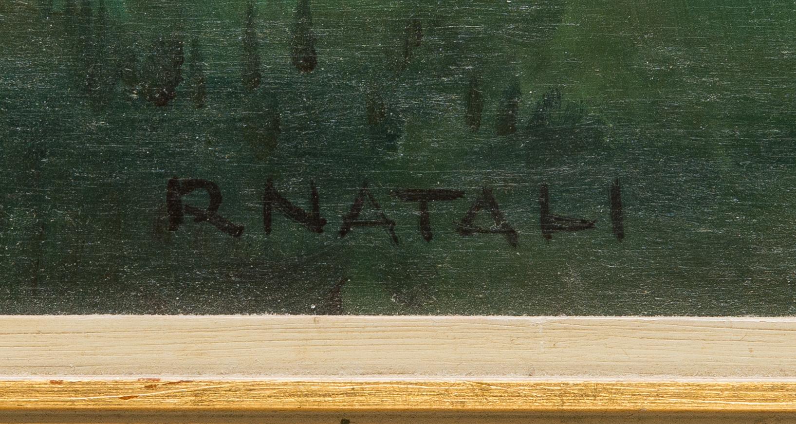 Renato Natali, oil on board, signed.