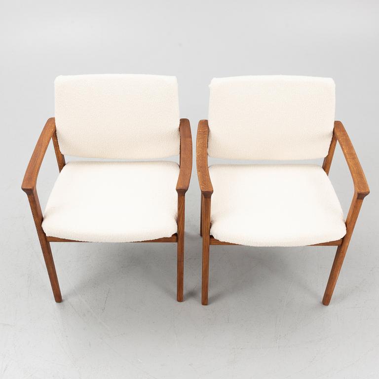 A pair of armchairs, 1960's.