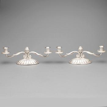 KANDELABRAR, ett par, silver, 1900-tal.