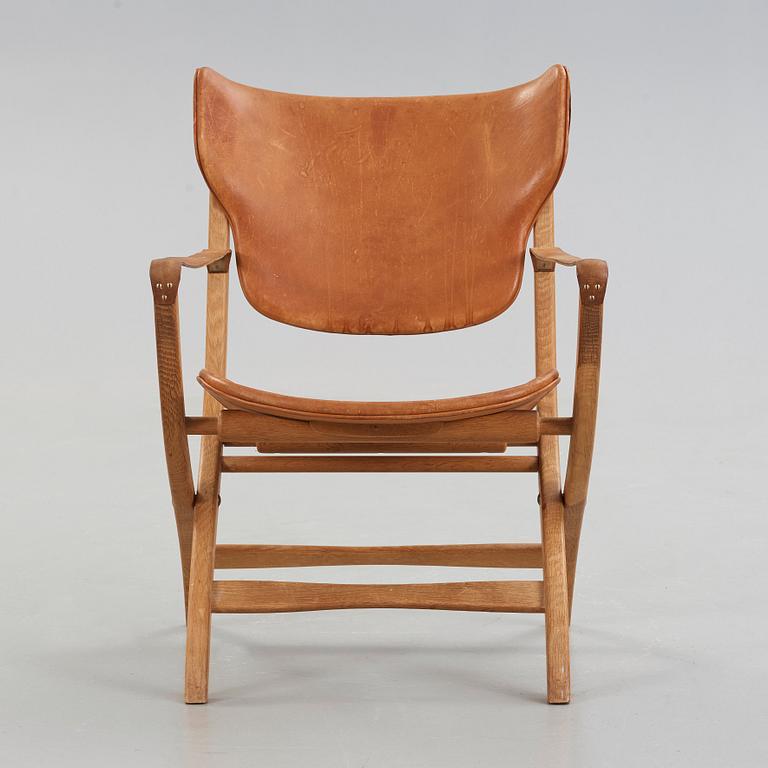 POUL HUNDEVAD, fällstol, "The Egyptian", Vamdrup, Danmark, 1950-60-tal.