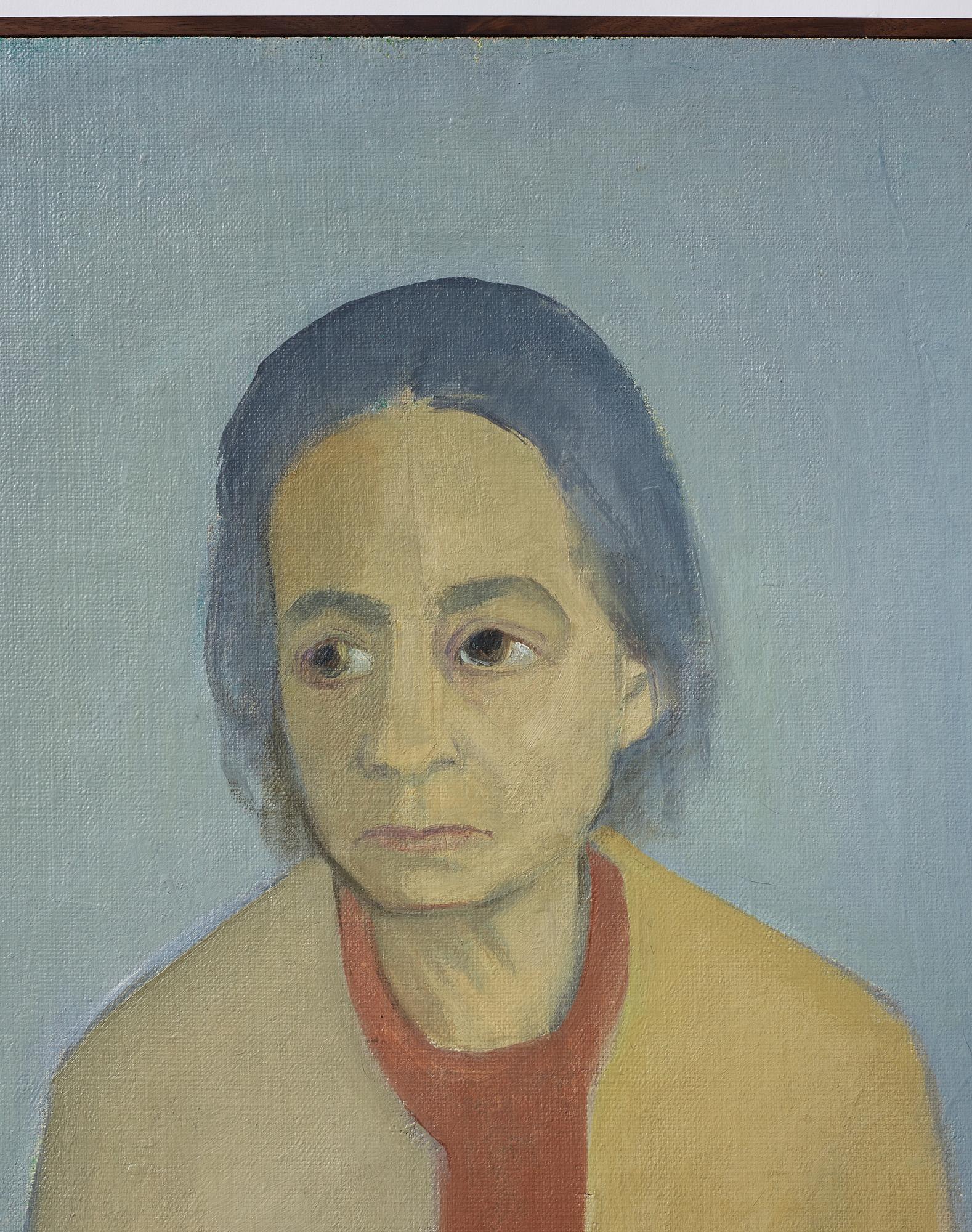 Vera Frisén, oil on relined canvas, signed.