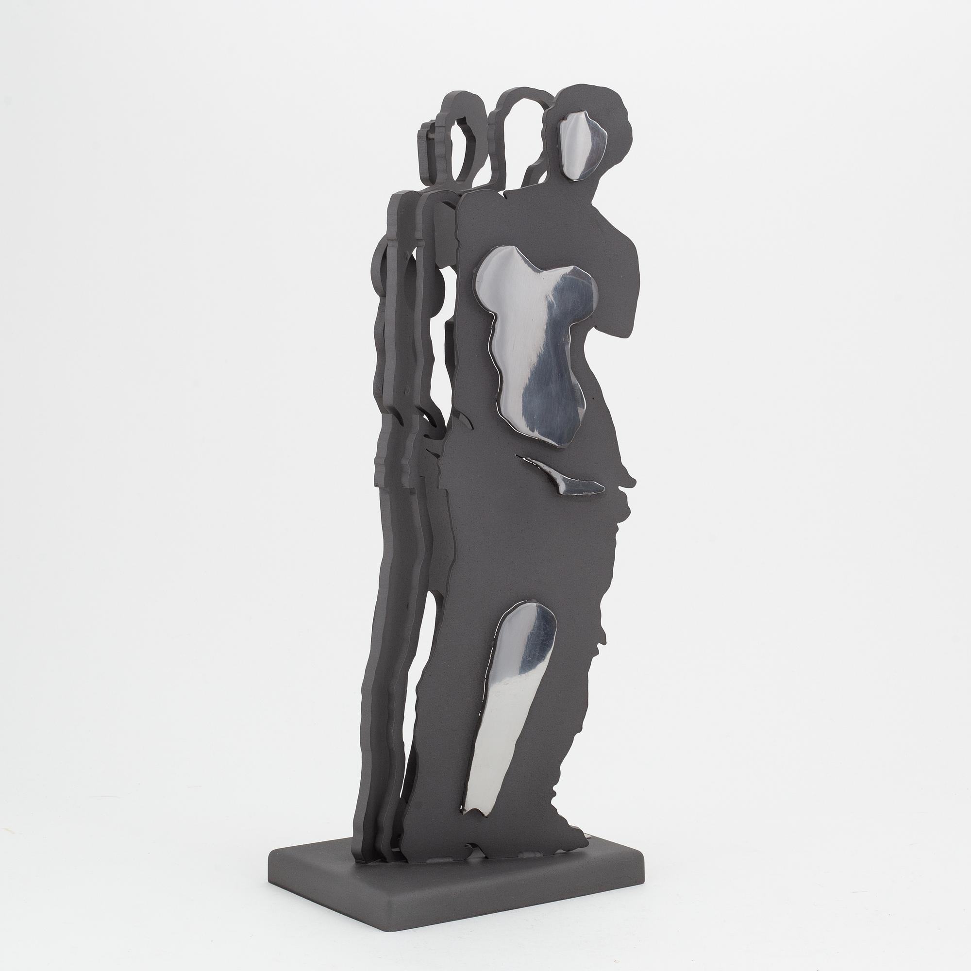 Arman, skulptur, järn, signerad Arman och numrerad I/III på plakett.