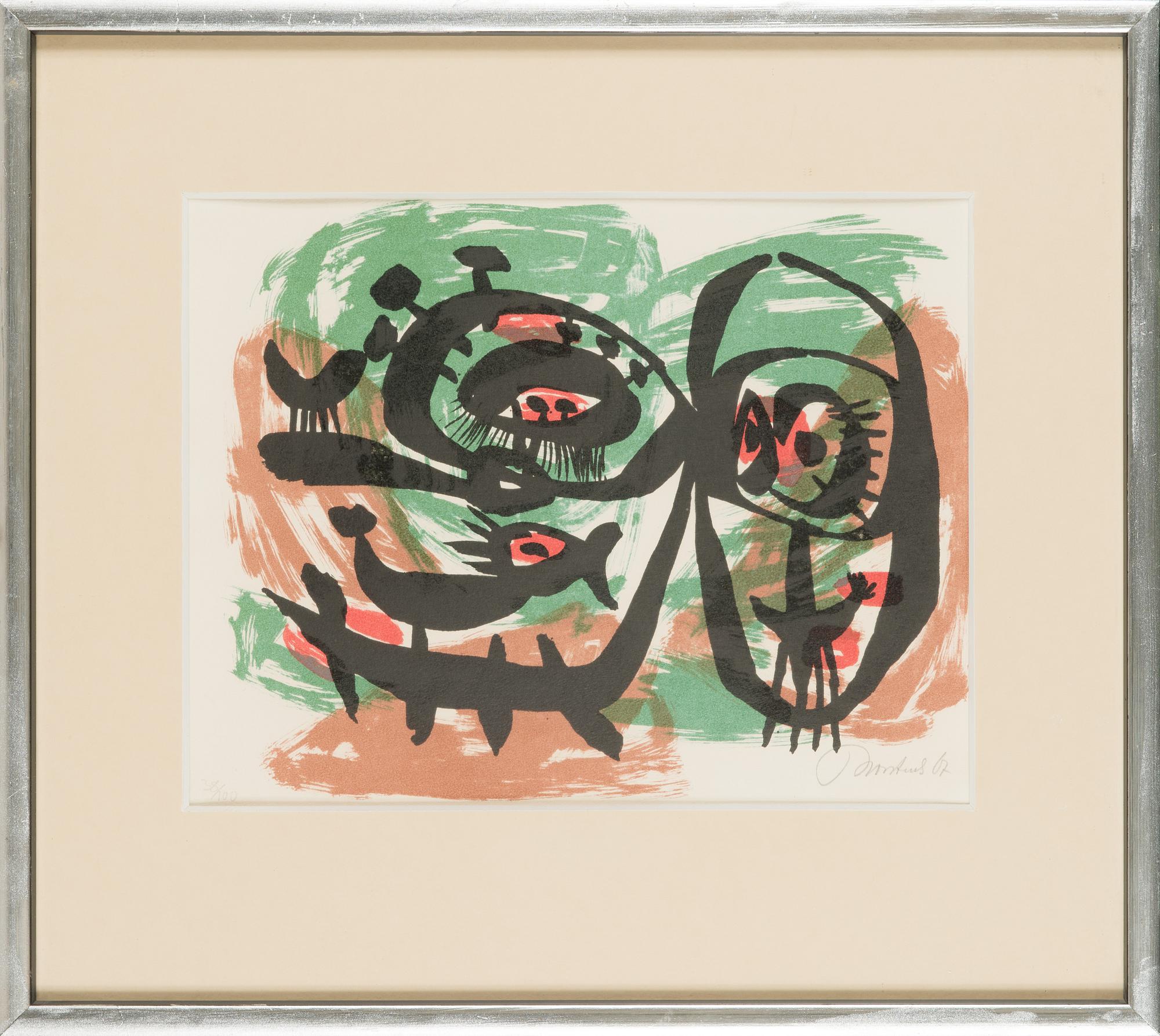 Anton Rooskens, lithograph, signed and dated -67, numbered 38/100.
