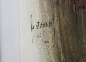 SAINT-GENIES, färglitografi, signerad o numr 146/200.