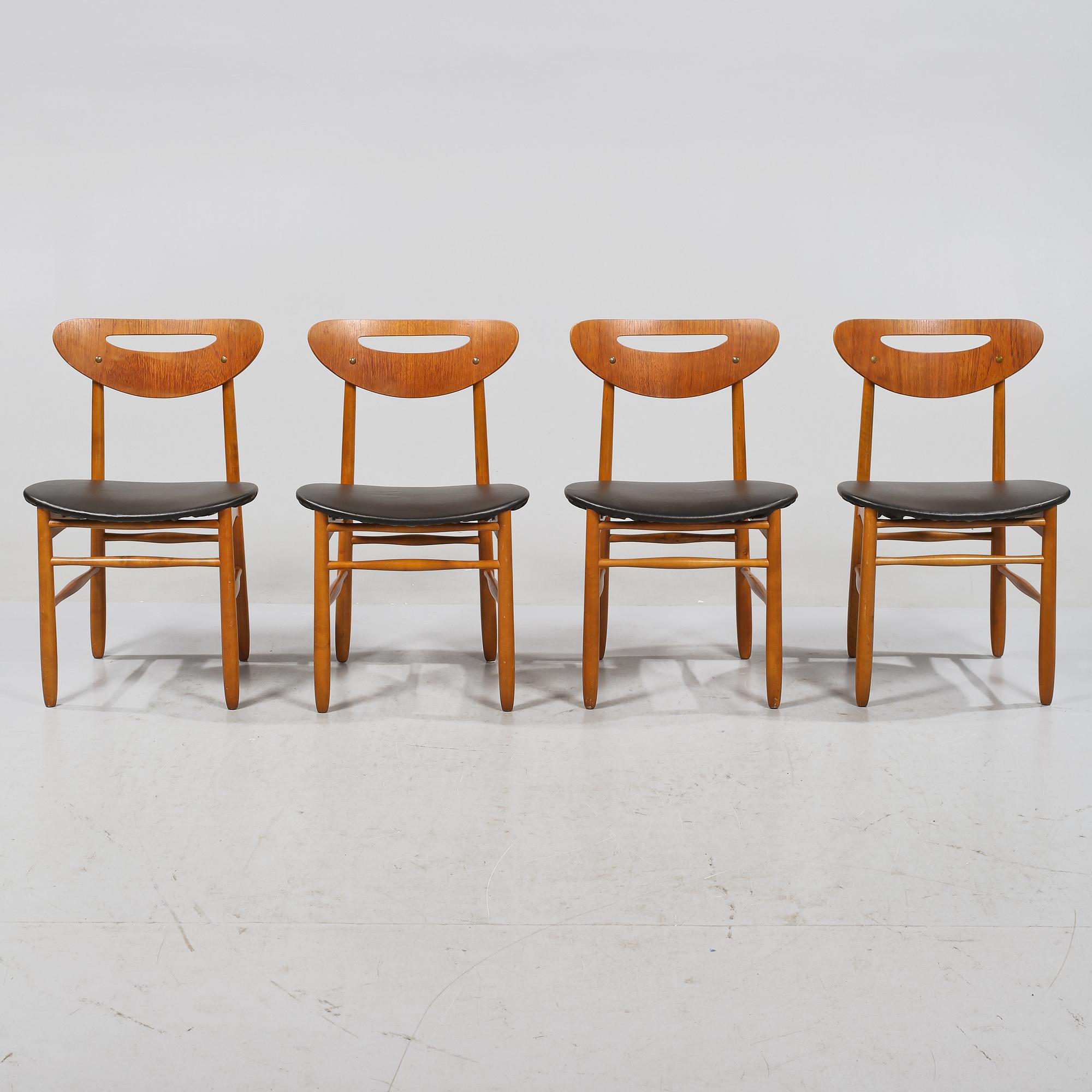 STOLAR, 4 st, AB Nässjö Stolfabrik, 1900-talets tredje kvartal.