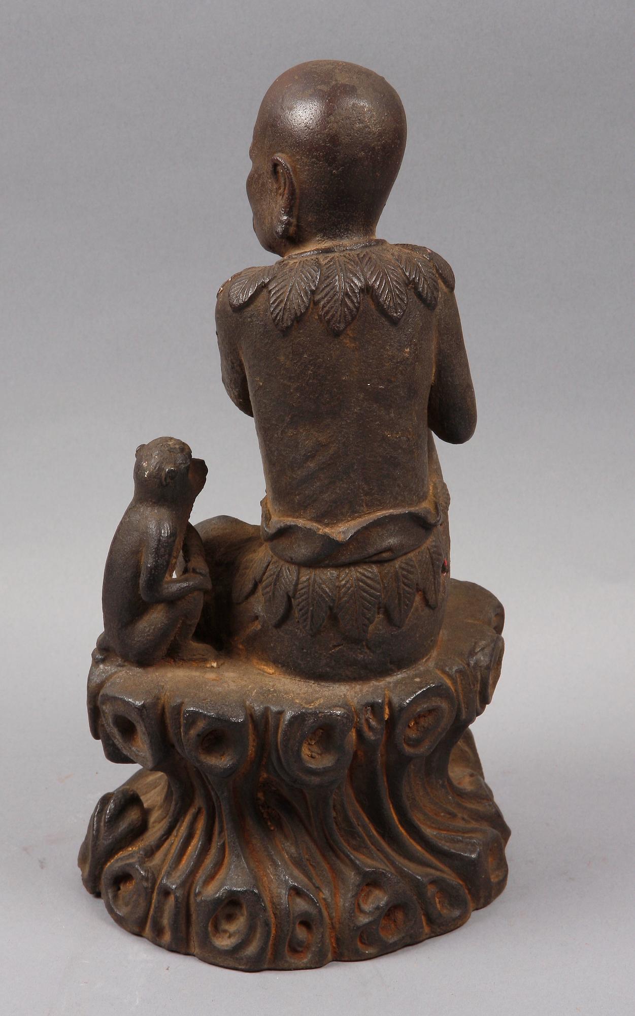 SKULPTUR, gjutjärn, orientalisk. 1900/2000-tal.