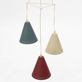 Taklampa, 1900-talets mitt.