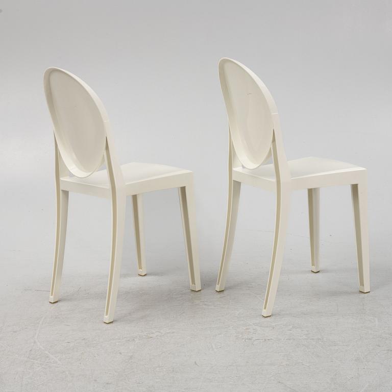 Philippe Starck, a pair of 'Victoria Ghost' chairs, Kartell.