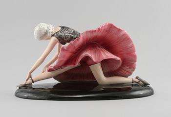 FIGURIN, stengods, Stefan Dakon, Goldscheider, 1900-talets första hälft.