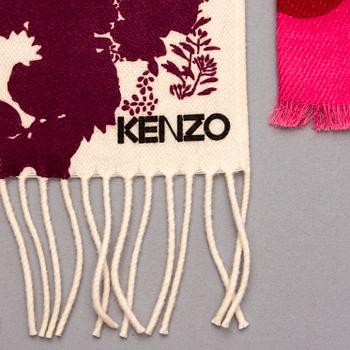 HALSDUKAR, 2 stycken, Kenzo.