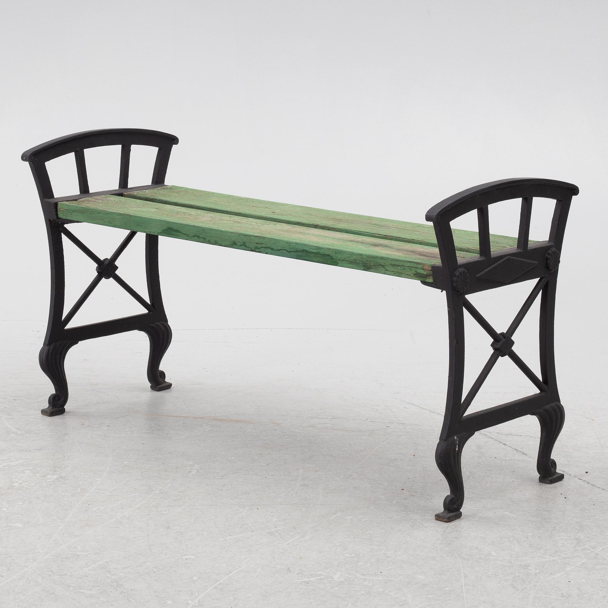 Folke Bensow, "Park bench no. 2", 20th century.