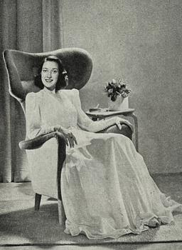 Gustaf Axel Berg, a rare "Estelle" armchair, G. A. Berg, Stockholm, 1940s.