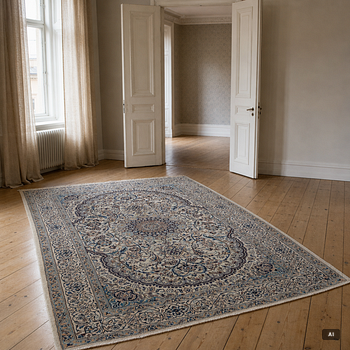 A Nain carpet, c. 310 x 195 cm.