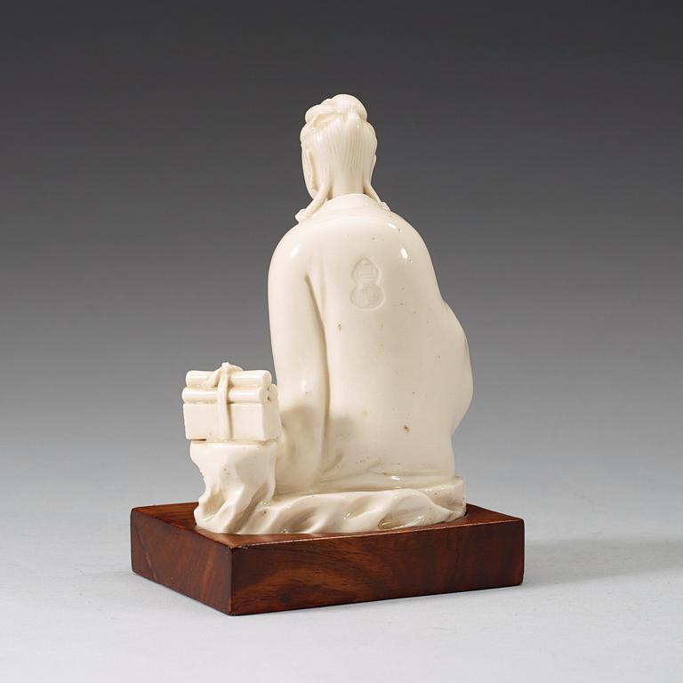 GUANYIN, blanc de chine. Qing dynastin (1644-1912).