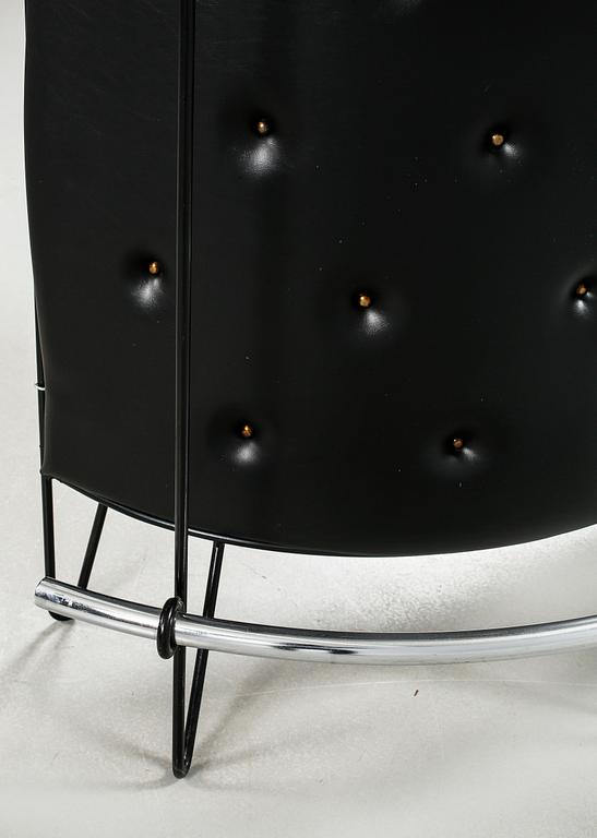 BARDISK samt BARSTOLAR, 3 st, 1950/60-tal.