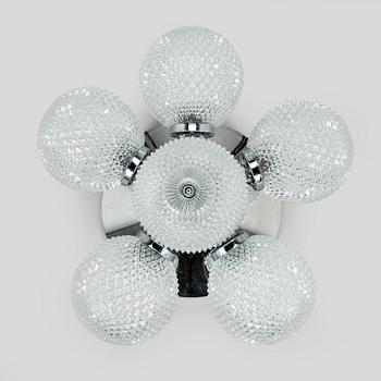 A 1960s/70s ceiling light model KP 555, Hyval, Finland.