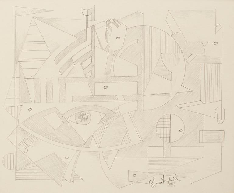 LARS ENGLUND, Pencil, signed and dated 1949.
