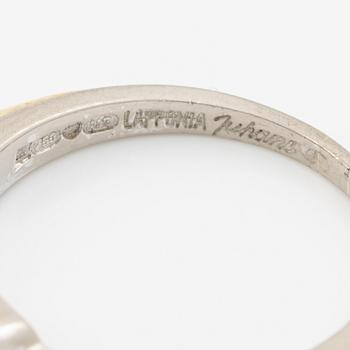 Lapponia, ring 18K guld och vitguld med en rund briljantslipad diamant, Finland.